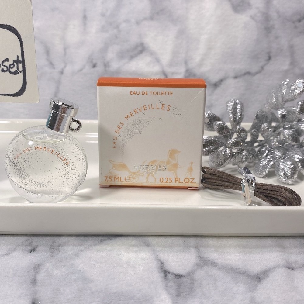HERMES Eau des Merveilles EDT Woody Amber Orange-Mini 7.5 ml,0.25oz-BOXED-NEW - Picture 2 of 16